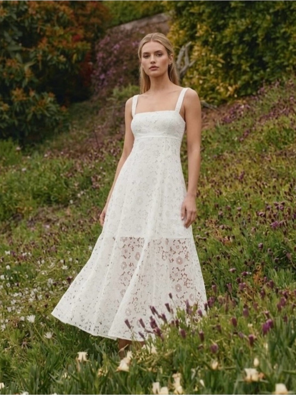 Hill House Home NWT The Collector’s Edition Rowena Dress in White Lace Maxi
